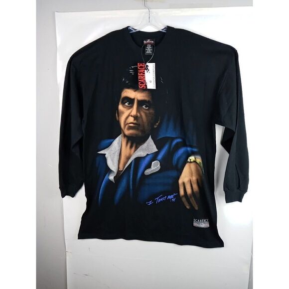 Scarface Clothing Co. I Trust Me Long Sleeve T Shirt Men Sz 3XL Y2K Vintage New - Picture 6 of 16